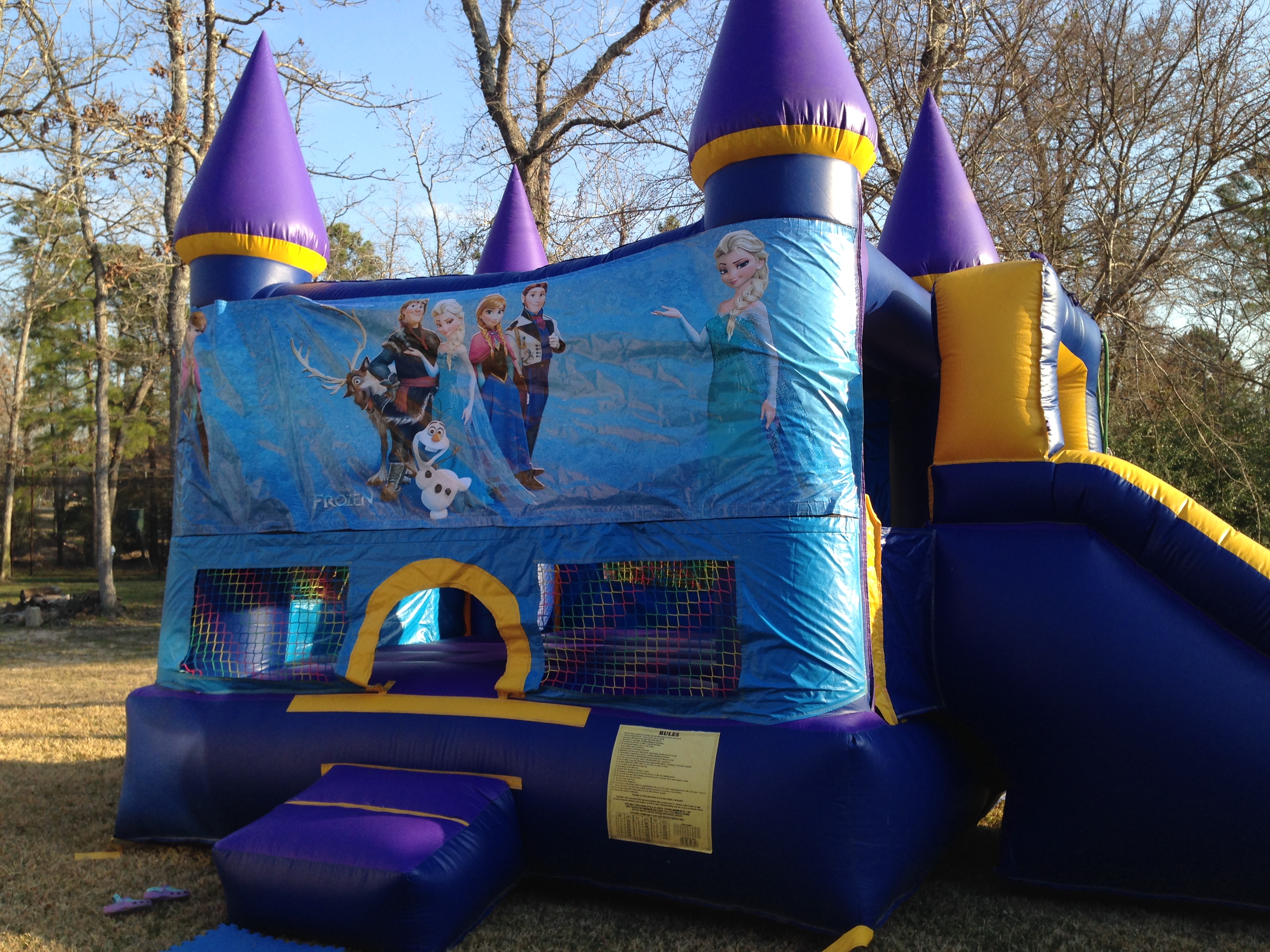 frozen bounce house